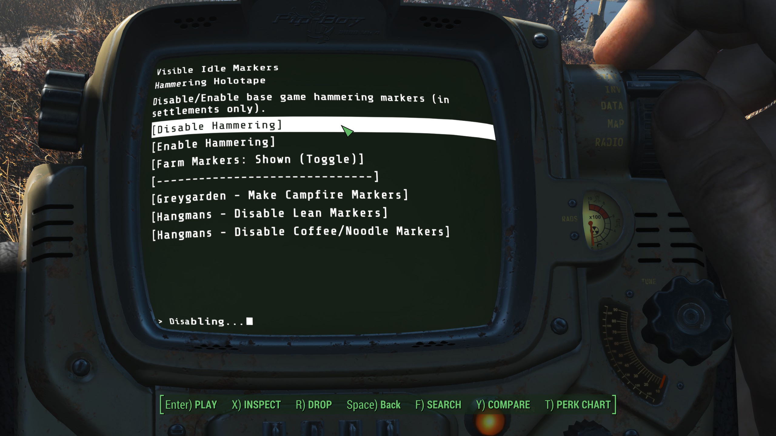 Visible Idle Markers Config